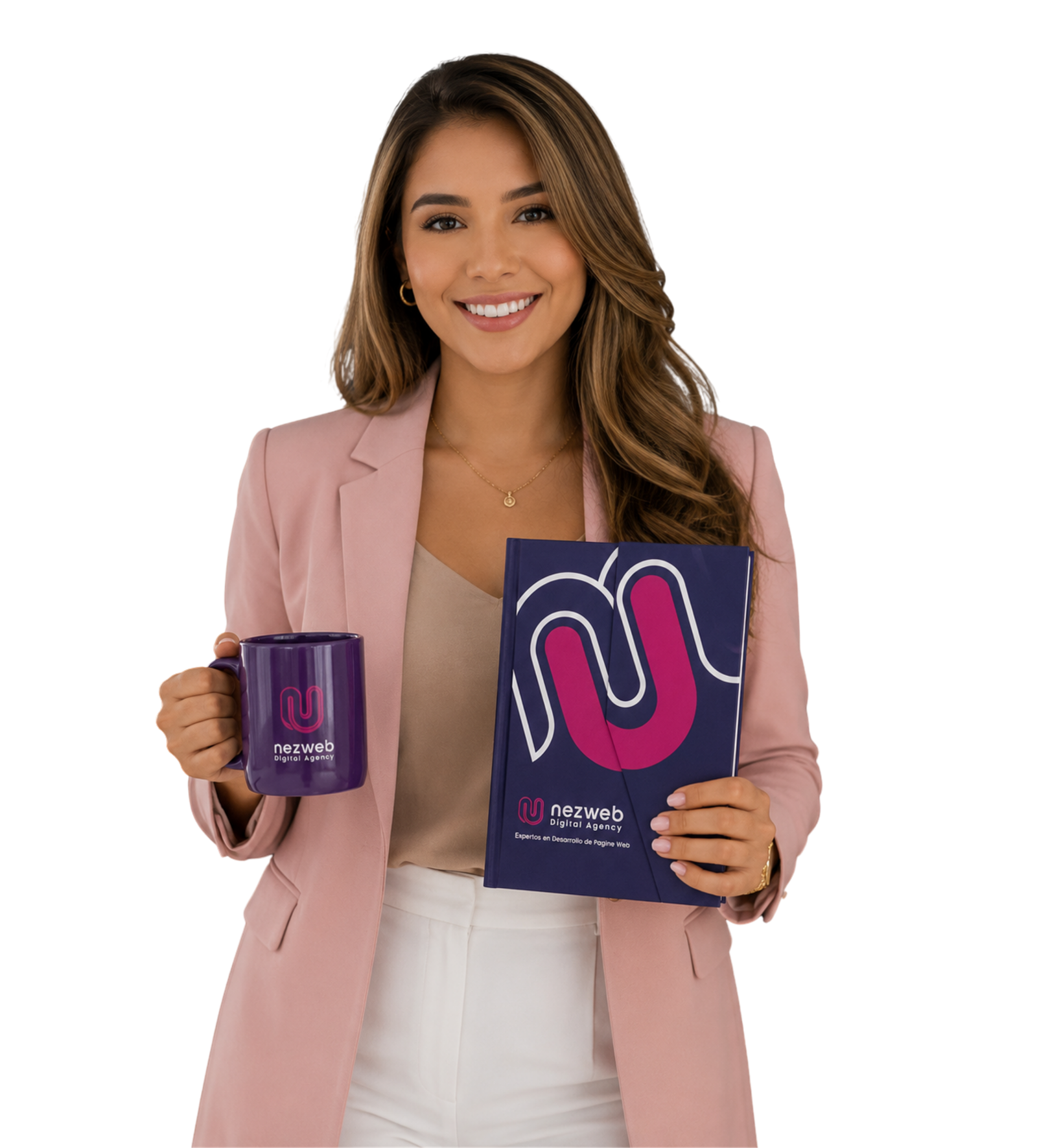Mujer sosteniendo una agenda